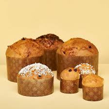I used some mini panettone papers for the muffins and they cooked up tall and lovely just like a loaf. Products Novacart Italia