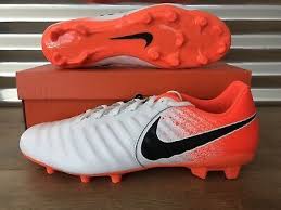 Nike Tiempo Legend Vii 7 Academy Fg Soccer Cleats White Crimson Ah7242 118 Shoes Kicks Sneakers Soccer Cleats Youth Soccer Cleats Cleats