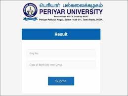 Periyar University Result 2018 November Ug Pg Result
