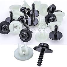 Amazon Com Rexka 10 Sets T30 Torx Head Under Engine Shield Fender Liner Deflector Grille Screw Grommet Retainer Screw Bolt Nut Grommet Kit Compatible With Ford Escape F 150 Edge Focus Fusion C Max S Max