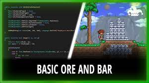 BASIC ORE AND BAR - HOW TO MAKE A MOD - TMODLOADER 1.4 - 04 - YouTube