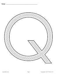 Letter Q Q Tip Painting Printables Includes Uppercase And Lowercase Letter Q Worksheets Letter Q Crafts Q Tip Painting Letter Q Worksheets