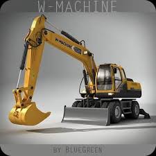 W Machine 3d Model Ad Machine Model 3d Model Excavator Flyer Design Templates