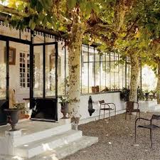 Noir Blanc Un Style Ensemble Patio Jardin D Hiver Patio Exterieur