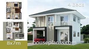 Different houses have different construction demands, and it all comes down to the plan. House Plans Design Idea 8x7 With 4 Bedrooms House Plans 3d