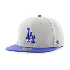 Los Angeles Dodgers Lil Shot Two Tone Captain Gray 47 Brand Youth Hat Youth Hats Dodgers 47 Brand