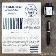 Thinkthursday Sailor Souboku Sailor Souboku Delivers A Truly Waterproof Blue Black That Is All Business Fountain Pen Ink Pen And Paper Pelikan Fountain Pen