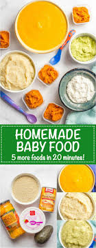 Homemade Baby Food Quinoa Peaches Avocado Pumpkin And Cottage Cheese Family Food On The Table