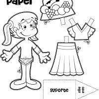 Tienes un montón de cosas que colorear en nuestros asombrosos juegos de colorear. Munecas Recortables Con Ropa Para Colorear Tu Mismo