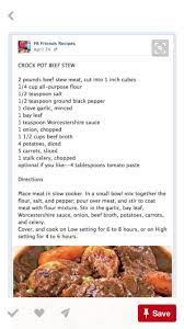 Is Ok To Let This Recipe Go Overnight 10 Hours Or More Recipes Beef Stew Crockpot Crockpot Dishes