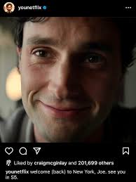 So, no more facial hair for Joe in S5? Which Joe do you prefer? :  r/YouOnLifetime