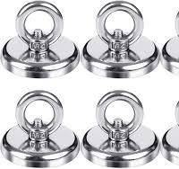 FINDMAG Magnetic Hooks 100 LBS(45KG) Heavy Duty N52 Magnet Hooks with  Countersunk Hole Eyebolt, Super Strong Magnets with Hooks for Home,  Kitchen, ...