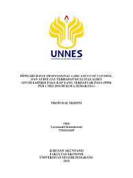 Check spelling or type a new query. Contoh Proposal Skripsi Audit Tulisan