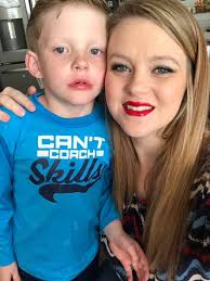 Playing with makeup while boys swim