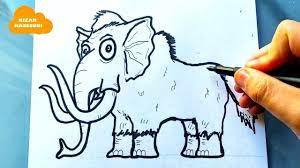 Comment dessiner un mammouth facilement étape par étape - YouTube