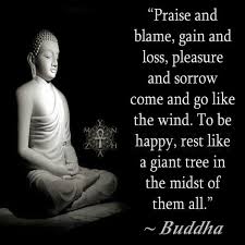 Happiness Quote Praise And Blame Gain And Mynzah Buddha Quote Buddha Teachings Buddhism Quote