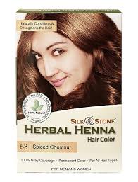 What is the difference between auburn and chestnut hair color? Herbal Henna Hair Color 53 Spiced Chestnut Henna Hair Dye
