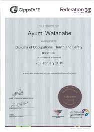 Register for your next course! Diploma Of Occupational Health And Safety Certificate