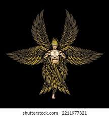 Archangel Seraphim Prince Angels Angel Power Stock Vector (Royalty Free)  2211977321
