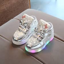 Glowing Girls Sneakers Basket Led Children Lighting Shoes Breathable F Firstlook