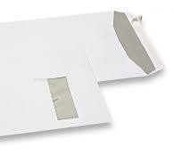 Envelopes com janela para impressora a laser branco 110 x 220 mm (dl)  janela à esquerda 40 x 110 mm (500 unidades)