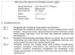 Soal bahasa arab mts kelas 9 semester ganjil 2019. Download Rpp Bahasa Arab Kelas 8 Mts Kurikulum 2013 K13