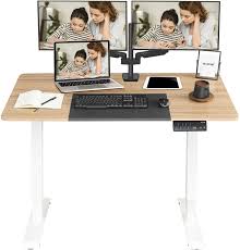4.7 out of 5 stars 973. Amazon Com Monomi Electric Height Adjustable Standing Desk 55 X 28 Inches Stand Up Desk Workstation Sit Stand Home Office Table With 4 Programmable Preset Controller Oak Top White Legs Kitchen Dining