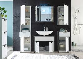 Der hängeschrank nature entspricht einem zeitlos schicken stil fürs badezimmer. Newport Badezimmer Hangeschrank Weiss Anthrazit Gunstig Mobel Kuchen Buromobel Kaufen Froschkonig24