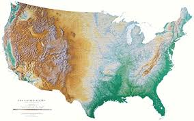 Click a state below for a. Amazon Com United States Topographic Wall Map By Raven Maps Laminated Print Topographic Usa Wall Map Posters Prints