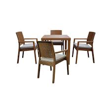 Vous voulez aménager votre jardin en un lieu unique, adorable et accueillant ? Salon De Jardin Boheme Taupe 4 Chaise Avec Coussins Et Table