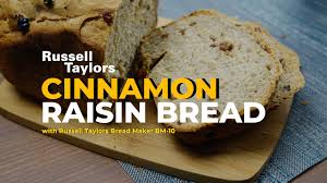 I have a bread maker (russell hobbs) and it comes with a recipe booklet. Russell Taylors Bread Maker Bm 10 Cinnamon Raisin Bread Youtube