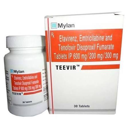 Teevir Anti HIV Tablet, 30 Tablets at ₹ 1450/bottle in Mumbai | ID: 2854998933912
