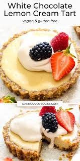 White Chocolate Lemon Cream Tart Paleo Vegan Darn Good Veggies Recipe Vegan Dessert Recipes Paleo Recipes Dessert Vegan Cookies