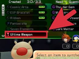 How To Make The Ultima Weapon In Kingdom Hearts 1 10 Steps