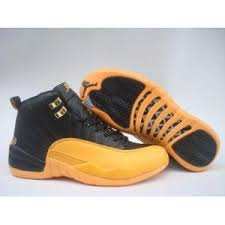 Air Jordans 12 Black And Yellow Pin On Nike
