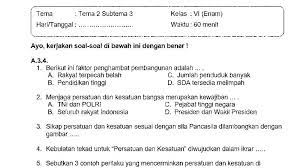 Check spelling or type a new query. Soal Ulangan Kelas 6 Tema 2 Subtema 3 Dan Kunci Jawaban Sekolahdasar Net
