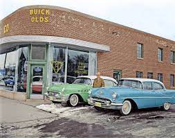 Cunningham Buick Olds Burlington Wisconsin 1954 Imbued With Hues Buick Oldsmobile Car Memorabilia