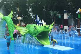 Union County S Largest Sprayground Now Open Mommy Poppins Things To Do With Kids Water Park Spray Park Union County