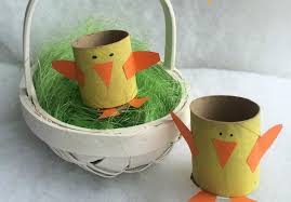 Basteln Mit Kindern Ostern Dekorationen Mit Klopapierrollen Klopapierrollen Basteln Ostern Klopapierrollen Basteln Mit Kindern