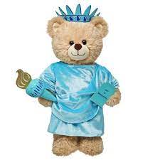 Statue Of Liberty Costume 4 Pc Hi Res Custom Stuffed Animal Bear Stuffed Animal Build A Bear