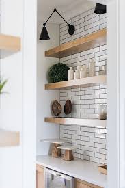 Why not some floating stainless steel kitchen shelves. 20 Floating Shelves Kitchen Ideas Magzhouse