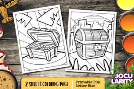 Plus, it's an easy way to celebrate each season or special holidays. Funny Treasure Chest Coloring Page Grafico Por Jocularityart Creative Fabrica