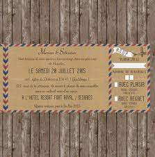 Creation De Faire Part Mariage Depliant Voyage Avec Avion A Personnaliser Faire Part Mariage Faire Part Vintage Faire Part