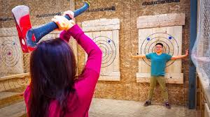 A chopping block could be the. Axe Throwing For Beginners Youtube