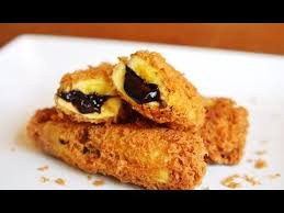 Lihat juga resep pisang goreng topping cokelat keju enak lainnya. Resep Pisang Nugget Coklat Lumer Ala Kafe Youtube Food Cooking Recipes Indonesian Food