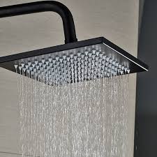 The led shower head can make your shower room become a colorful dream world. Fillmore Oil Rubbed Bronze Wall Mounted 8 Square Rainfall Shower Head With Handheld Shower Funitic