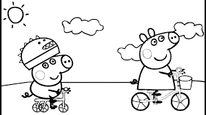 The characters of this television series live in houses and drive cars, but still display some characteristics of the animals they are based on. Printable Peppa Pig Coloring Pages Pdf Free Coloring Sheets Peppa Pig Colouring Peppa Pig Coloring Pages Spring Coloring Pages
