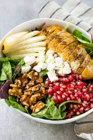 Pomegranate Chicken Salad Recipe Super Easy Healthy Fitness Meals