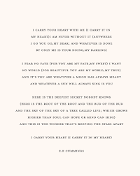 I Carry Your Heart Ee Cummings Best Friends Forever Quotes Friends Forever Quotes Quotes