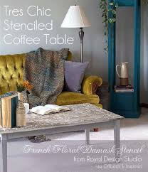 See more ideas about stencil furniture, redo furniture, painted furniture. How To Stencil Yourself A Tres Chic Coffee Table Royal Design Studio Stencils